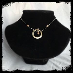 Vintage Silver Bee Hostess Brooch Necklace